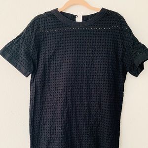 Black dress short sleeves